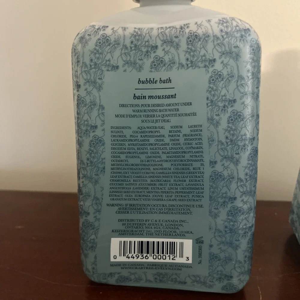 Lot Of 2 Crabtree‎ & Evelyn Nantucket Briar Bubble Bath 22 Oz Discontinued